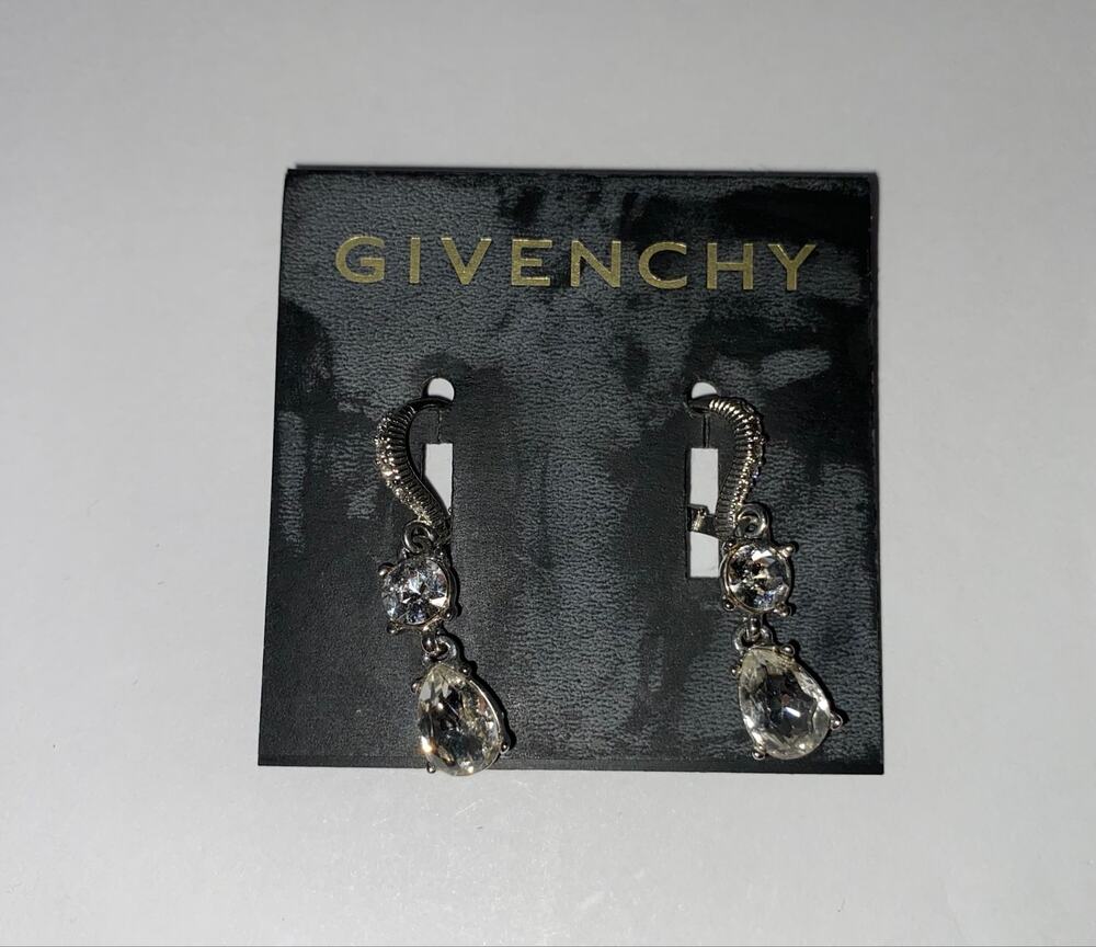 Givenchy Crystal Drop Earrings New on Cards